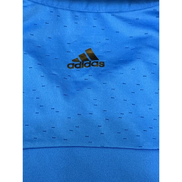 Adidas Puremotion CoolMax Golf Polo  Dark Blue Size Large Moisture Wicking MENS - Picture 6 of 8
